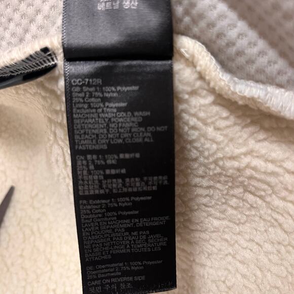 Marmot Wiley Polartec Sherpa Fleece Jacket Cream Brown Full Zip XS Gorpcore Cozy - Picture 9 of 13